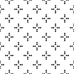 Rhombuses, diamonds, tiles, squares, checks seamless pattern. Folk wallpaper. Geometric background. Tribal motif. Geometrical ornate. Ethnic ornament. Textile print, abstract illustration. Vector.