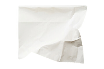 white paper bag isolated