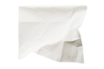 white paper bag isolated