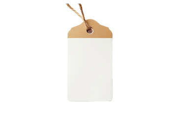 blank tag isolated on white background