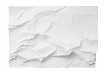 crumpled paper on white background