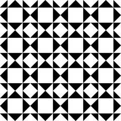 Diamonds, rhombuses, triangles, squares seamless pattern. Folk ornament. Retro motif. Geometric image. Ethnic ornate. Tribal wallpaper. Geometrical background. Ethnical textile print. Abstract vector