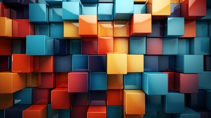 a colorful background with squares of different colors.