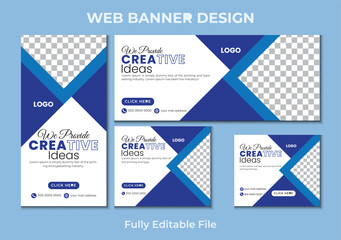 Business Professional Web banner Design Vector Template