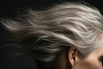Fashion caucasian hair women head hairstyle haircut beauty white person closeup female styling