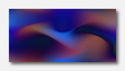 Abstract color gradient modern blurred background and film grain texture template with an elegant
