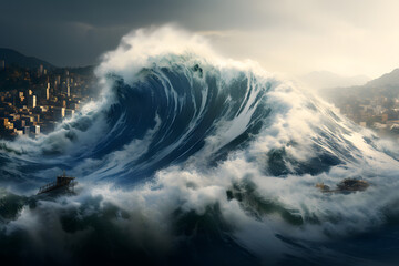big wave, massive wave, waves, water, big water coast wave