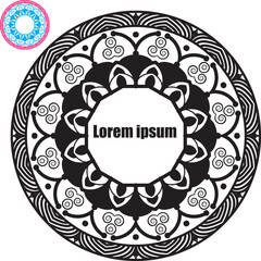 mandala frame coloring mandala frame mandala design