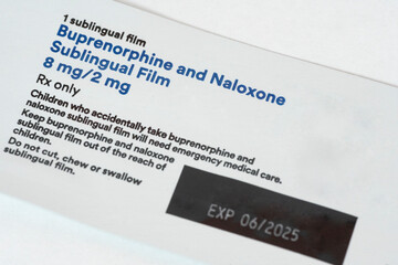Generic Suboxone Films, Buprenorphine And Naloxone Sublingual Film Package Zoom