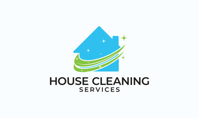 House cleaning services logo 