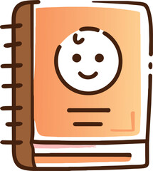 book, icon doodle offset fill