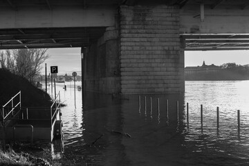 Flood 2023 Danube Budapest Hungary Europe