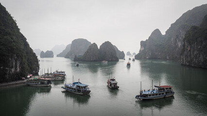The landscape of Ha Long Bay in Northern Vietnam