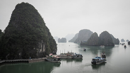 The landscape of Ha Long Bay in Northern Vietnam