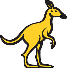kangaroo, icon doodle fill