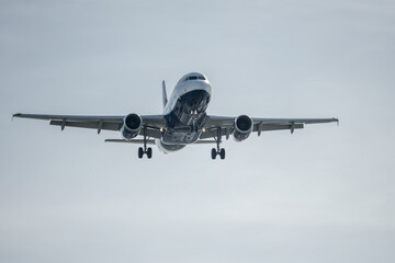 A passenger plane making the approach