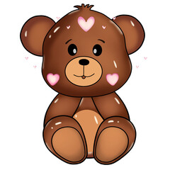 teddy bear in love