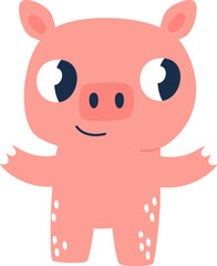 Pig Cartoon Character