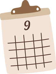 Hanging Calendar Icon