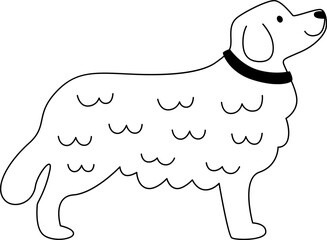 Labrador Dog Outline
