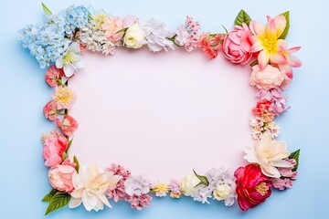Obraz na płótnie Canvas frame of flowers