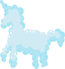 Cloud Shape Unicorn