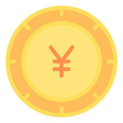 Chinese Yuan Icon Design Vector