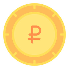Russian Ruble Icon Design Vector
