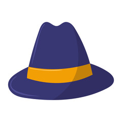 retro hat vector illustration