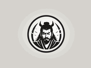 Samurai Logo Design EPS format Very Cool 
