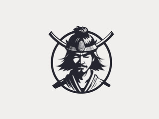 Samurai Logo Design EPS format Very Cool 