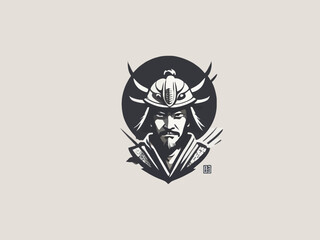 Samurai Logo Design EPS format Very Cool 