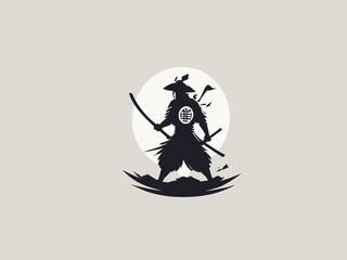 Samurai Logo Design EPS format Very Cool 