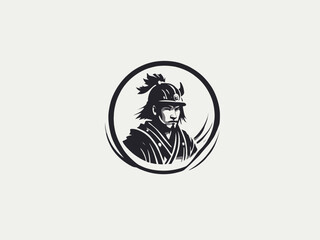 Samurai Logo Design EPS format Very Cool 