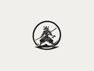 Samurai Logo Design EPS format Very Cool 