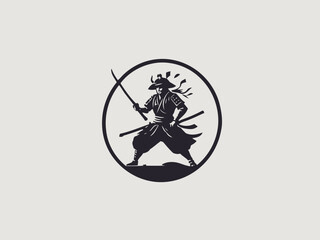 Samurai Logo Design EPS format Very Cool 