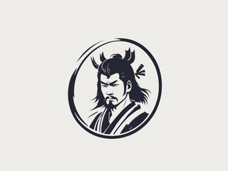 Samurai Logo Design EPS format Very Cool 