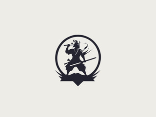 Samurai Logo Design EPS format Very Cool 