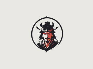 Samurai Logo Design EPS format Very Cool 