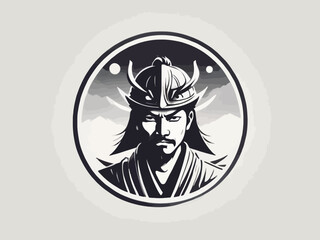Fototapeta premium Samurai Logo Design EPS format Very Cool 