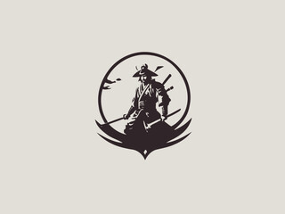 Samurai Logo Design EPS format Very Cool 