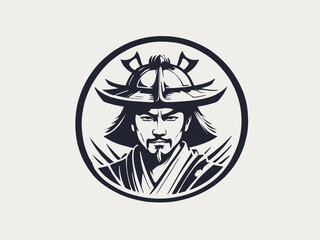 Samurai Logo Design EPS format Very Cool 
