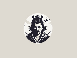 Samurai Logo Design EPS format Very Cool 