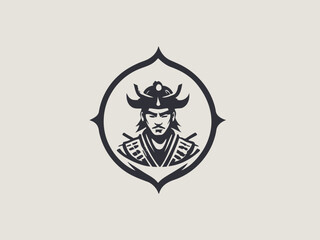 Samurai Logo Design EPS format Very Cool 