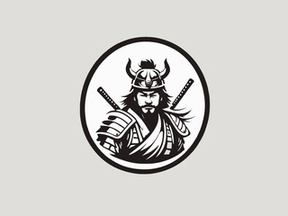 Samurai Logo Design EPS format Very Cool 