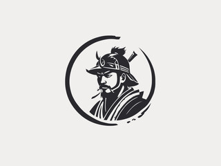 Samurai Logo Design EPS format Very Cool 
