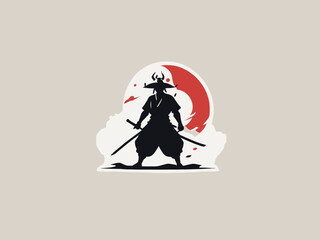 Samurai Logo Design EPS format Very Cool 