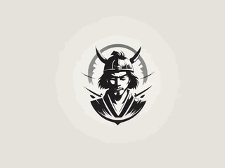 Samurai Logo Design EPS format Very Cool 