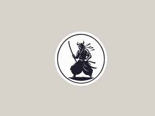 Samurai Logo Design EPS format Very Cool 