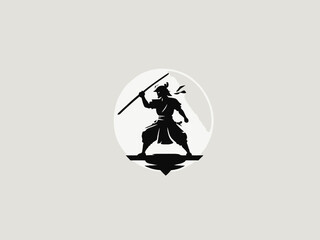 Samurai Logo Design EPS format Very Cool 